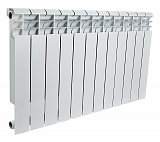 Биметаллический радиатор 12 секций, 560х924х78, ROMMER Optima BM 500, белый